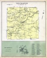 New Boston, New Boston Town, New Hampshire State Atlas 1892